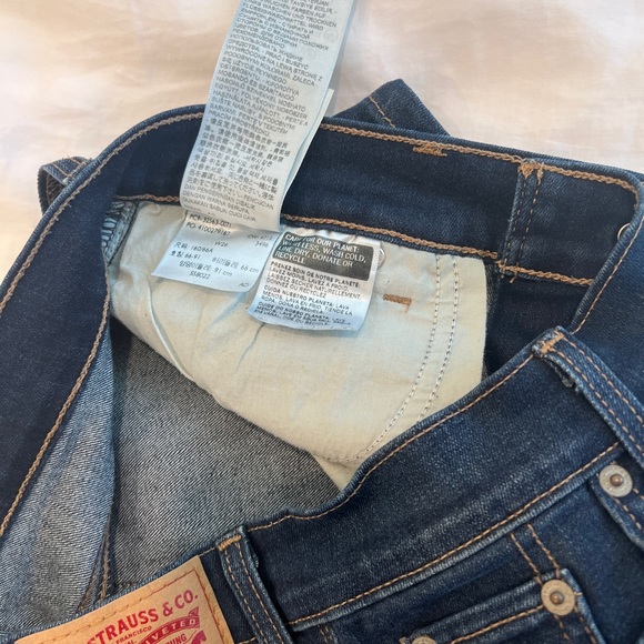 Levi’s Denim Jean Short Shorts Dark Blue - Picture 3 of 5